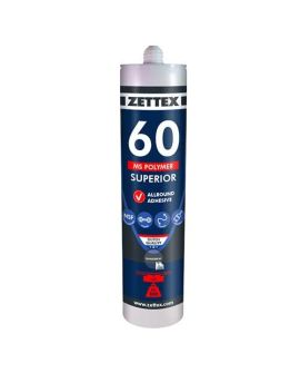 Zettex Polymer kit MS60 290 ml, bruin, doos à 12 stuks