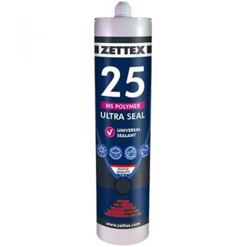 Zettex afdichtingskit MS 25 Ultraseal 290 ml, transparant, doos à 12 stuks