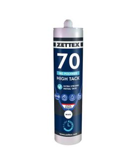 Zettex Polymer High Tack MS70 290 ml, wit, doos à 12 stuks
